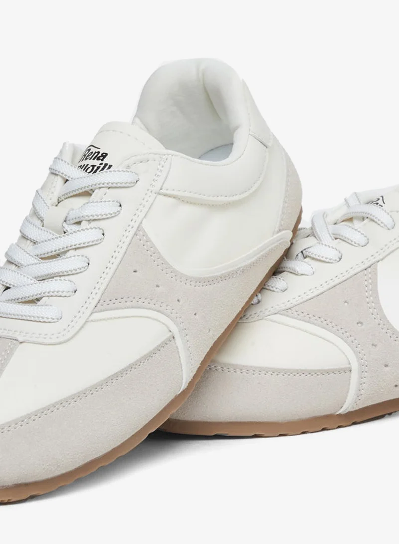 Styli  Dual Tone Lace Up Sneakers for Women | Best Price UAE