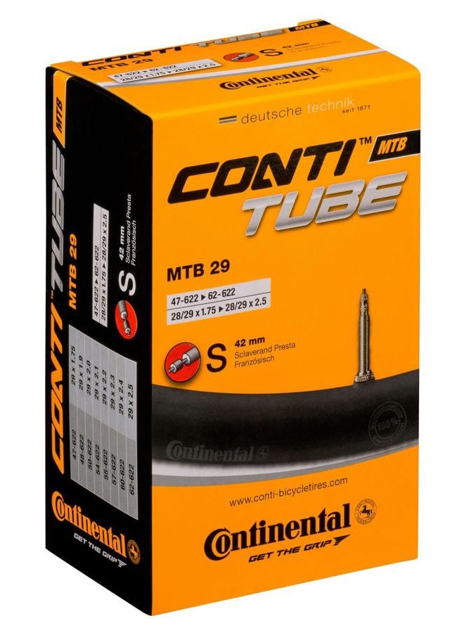 CONTINENTAL Air Tube - Bicycle MTB 29 inch Bicycle Tube, Black, 47/62-622 - Image 2
