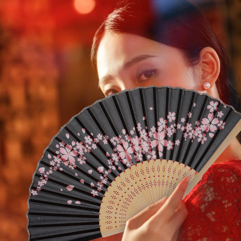 Japanese Style Fan Wedding Bridal Decorative Folding Fan for Birthday Banquet - Image 3