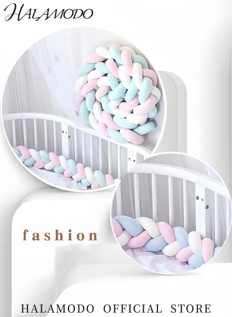 HALAMODO Hand-Woven Soft Knot Pillow Thick Comfortable Home Decorative Cushion Baby Anti-Collision Pad Multi-Function Cozy Throw Pillow for Bedroom Sofa and Bedside  - Image 2