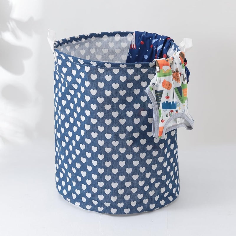 Kuber Industries Laundry Basket For Clothes|Foldable Laundry Hamper|Basket For Toys, Dirty clothes, Storage "45 LTR" (Blue) - Image 1