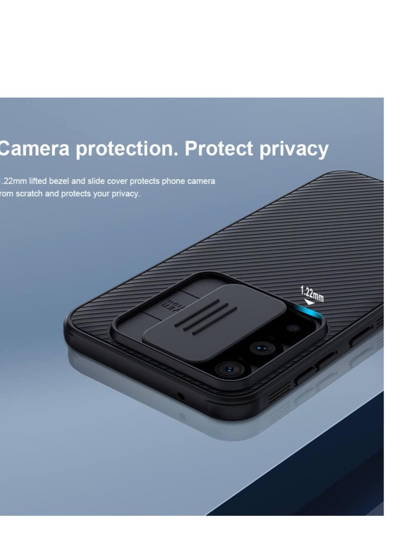 General Case for Samsung Galaxy S23 FE CamShield case Protective Cover with Camera Protector Hard PC Ultra Thin Anti-Scratch Phone Black Case For Samsung Galaxy S23 FE Black (Black)  - Image 2