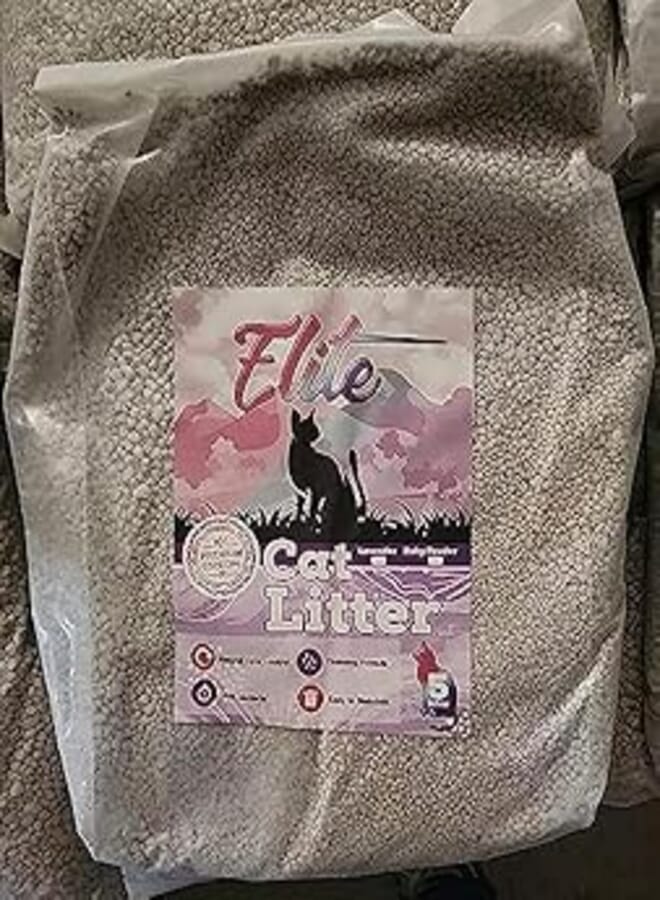 Elite cat litter Lavender scented 5L white