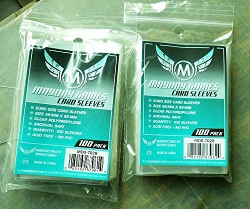 Mayday Games 7028 Clear Sleeves 59x92mm Euro Game Size (4x100, 400 sleeves) - Image 4