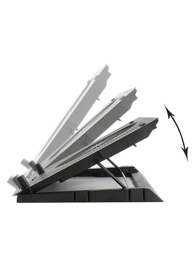 ريدراجون Gcp500 Ivy Gaming Laptop Rgb Cooling Pad - 5 مراوح هادئة -12-15.6 بوصة - 2*Usb - Image 3