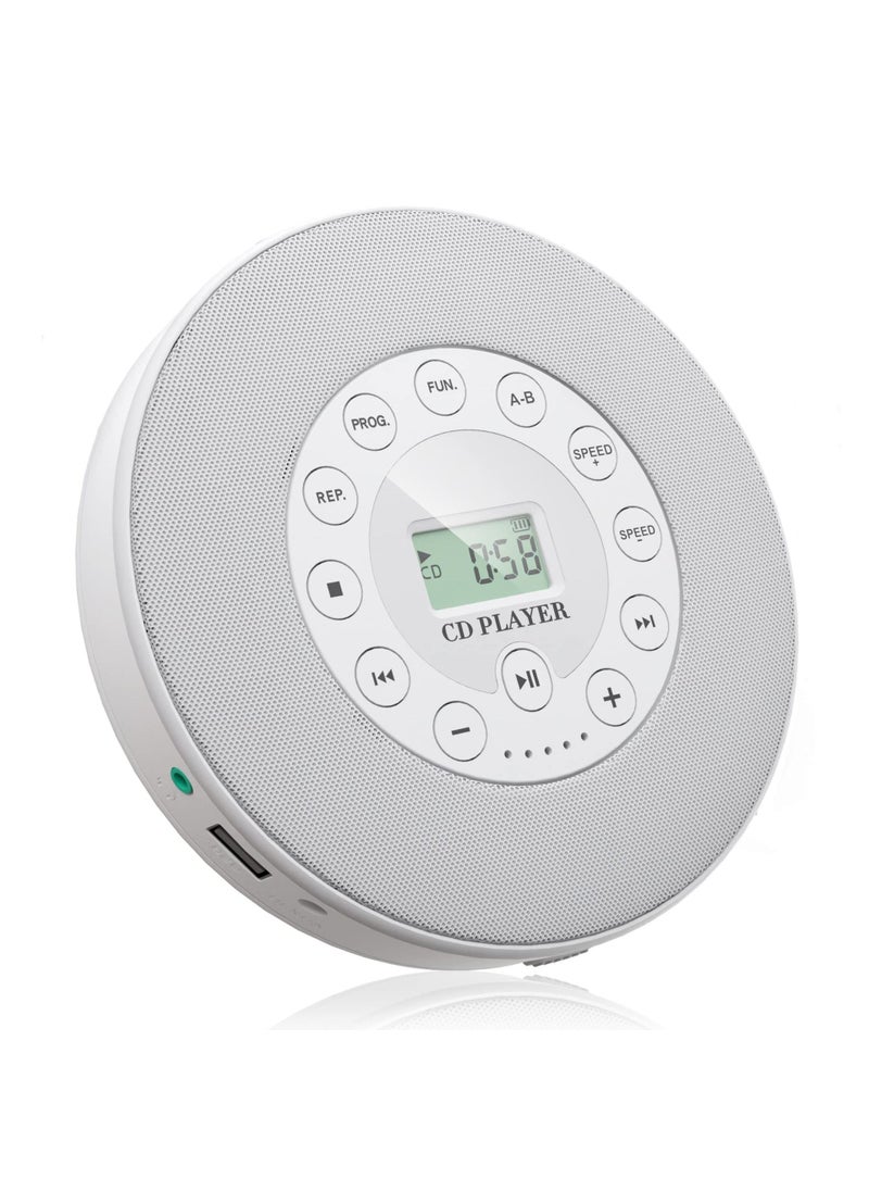 Generic - Portable CD Player English Repeater MP3 Sound White [No Bluetooth Version]] - Image 1