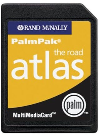 Palm PalmOne PalmPak Travel Card Rand McNally Road Atlas m125 m130 i705  m500 Series 