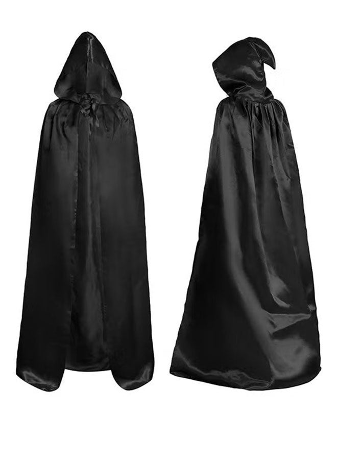 Realfrog Cloak with Hood,Full Length Robe,Cosplay Cloak,Medieval Cowl Hat,Cosplay Accessory,Cosplay Costumes Men Women Unisex Witch Cowl Hat Black,Role-playing Props,Role Play Costume Dress-Up - Image 2