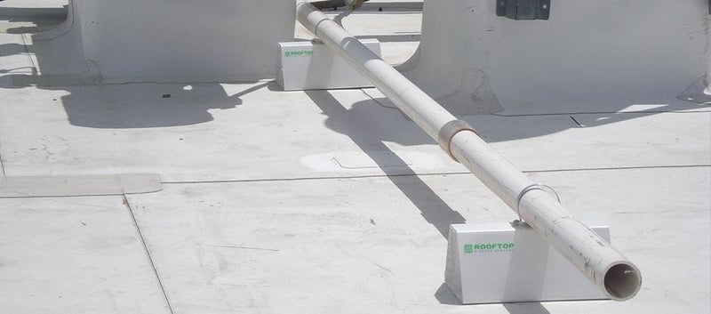 ROOFTOP SLEEPER SUPPORT Store عبوة 4 - دعم أنابيب PVC مسبقة القطع بارتفاع 6 بوصات - كتل دعم أنابيب السقف - Image 4