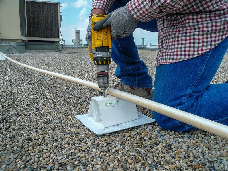 ROOFTOP SLEEPER SUPPORT Store عبوة 4 - دعم أنابيب PVC مسبقة القطع بارتفاع 6 بوصات - كتل دعم أنابيب السقف - Image 3