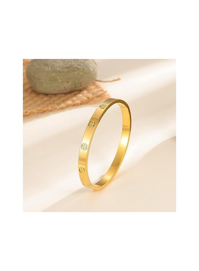 Fayrouz Jewellery 18K Gold Plated Stainless Steel Ring Bracelets for Women, Friendship and Love Bracelets, Stainless Steel Bracelet - Image 5