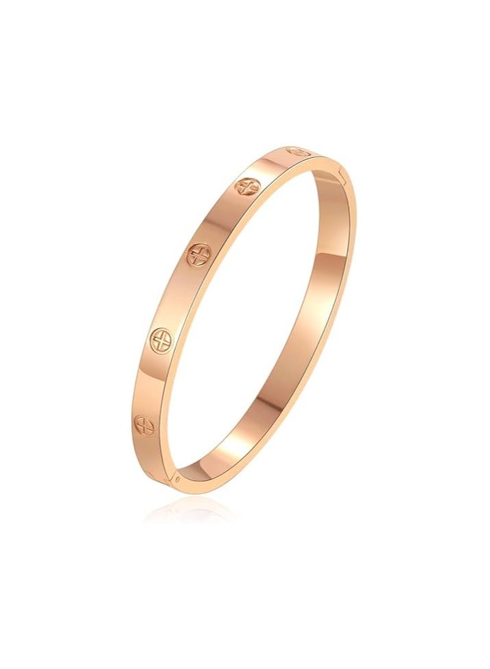 Fayrouz Jewellery 18K Gold Plated Stainless Steel Ring Bracelets for Women, Friendship and Love Bracelets, Stainless Steel Bracelet - Image 1