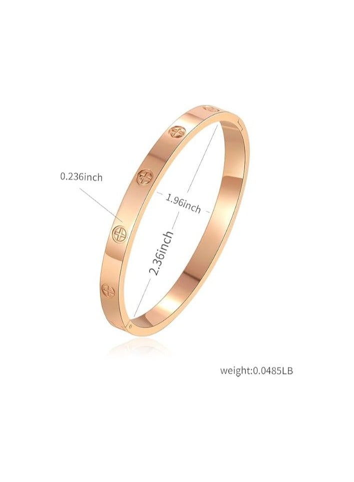 Fayrouz Jewellery 18K Gold Plated Stainless Steel Ring Bracelets for Women, Friendship and Love Bracelets, Stainless Steel Bracelet - Image 2