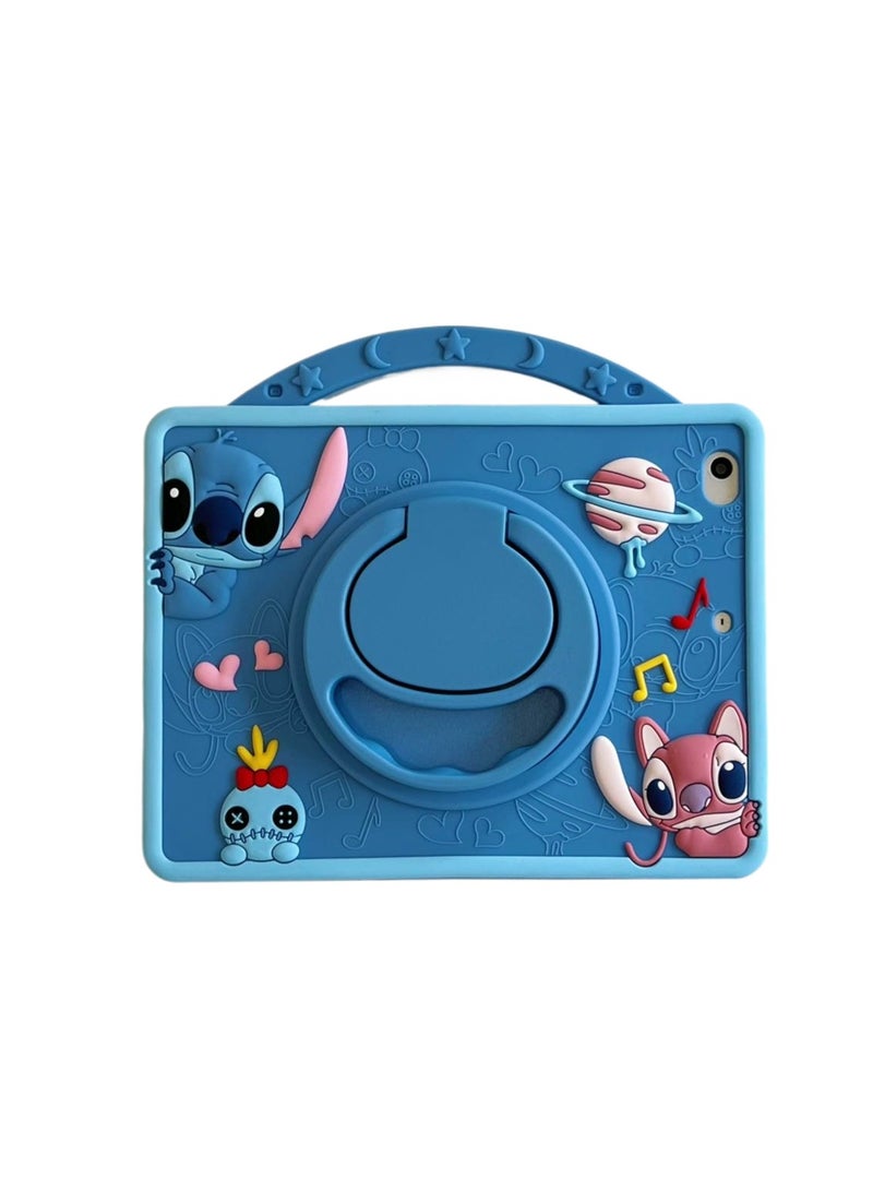 general Samsung Galaxy Tab A9 Plus 11 inch 2023 Case, 360° Rotating Grip Stand Adjustable Strap Cute Cat Silicone Protective Sheet Case for Kids - Image 1