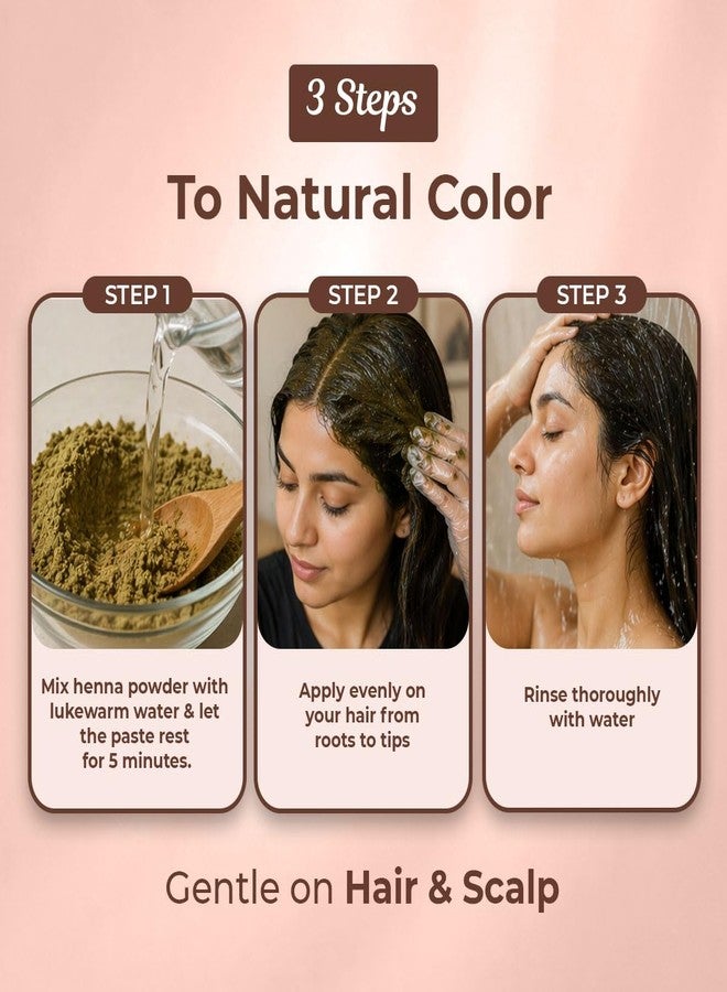 Sanfe Herbal Henna Mehendi Powder - 100 g | Plant-Based Hair Colour for Natural Brown Tone | Organic Powder for HairCare Use | Traditional Mehendi Format | Natural Dye Blend Option | Strengthens Hair - Image 4