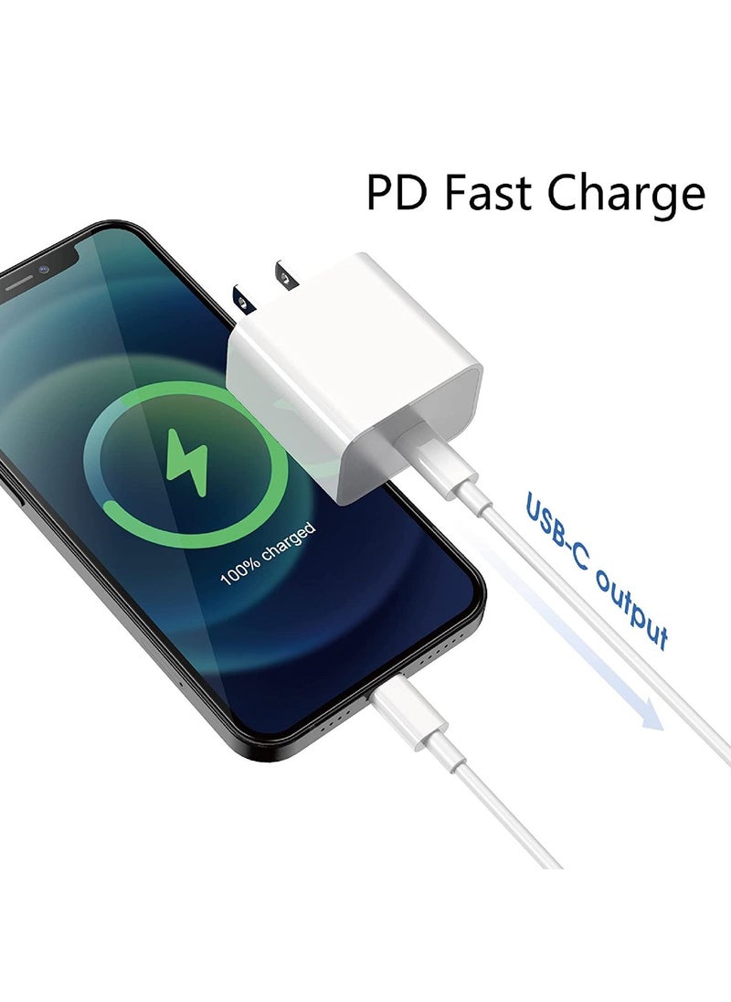 Generic [Apple MFI Certified] iPhone Charger Apple Block USB C Fast Wall Plug with 6ft USB C to Lightning Cable for iPhone13/ 12/12pro/12 pro max/11 pro Max/Air pods pro/iPad air 3/min4/5 (1 Pack)  - Image 2