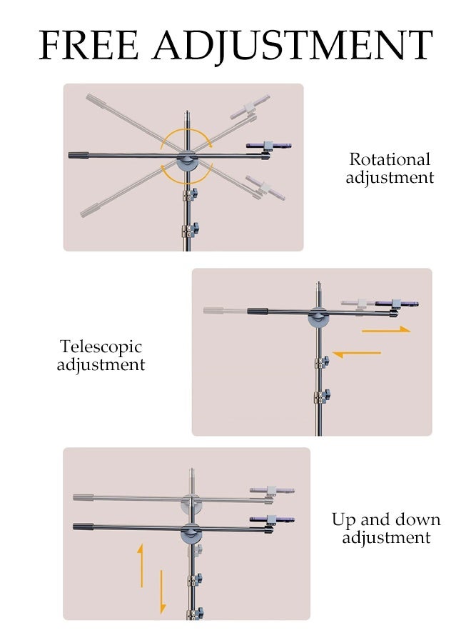 DUNISO Multi Functional Mobile Phone Tripod with Remote Extendable Portable High Strength Legs and Extendable Tube Tripod Stand Dual Machine Position Swivel Pan Head Professional Aluminum Lightweight Extendable Phone Tripod  - Image 4