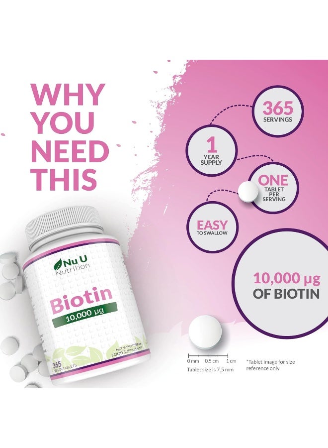 Nu U Nutrition Biotin 10,000mcg by Nu U Nutrition - Image 3
