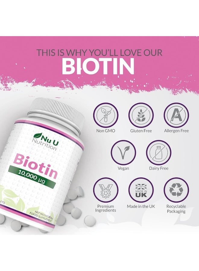 Nu U Nutrition Biotin 10,000mcg by Nu U Nutrition - Image 5