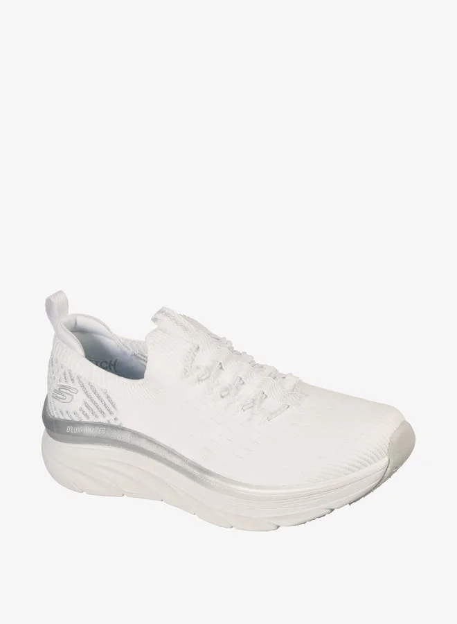 سكيتشرز Womens D Lux Walker Lace-Slip-On Shoes - 149366-WSL