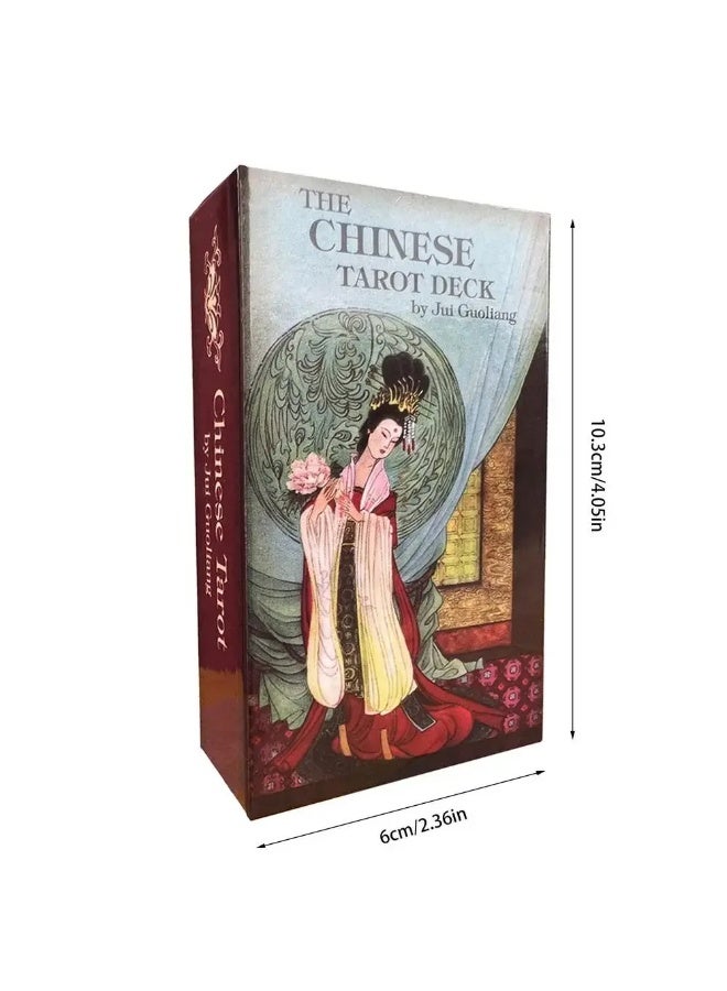 NIBEMINENT Chinese Tarot card game, Tarot card set, Faith card game, suitable for adult entertainment games, party supplies for adults, birthday gift for fate divination - Image 1