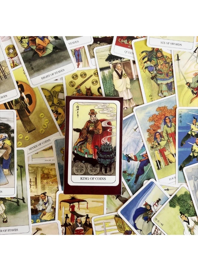 NIBEMINENT Chinese Tarot card game, Tarot card set, Faith card game, suitable for adult entertainment games, party supplies for adults, birthday gift for fate divination - Image 2