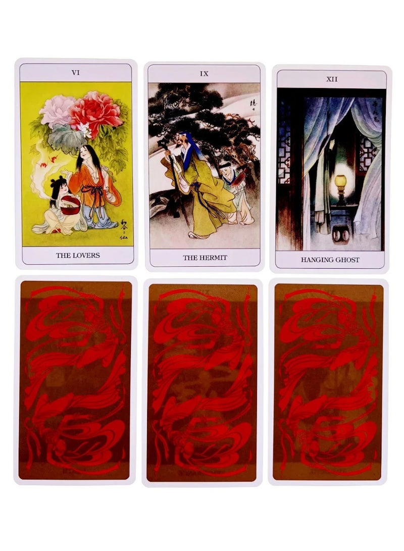 NIBEMINENT Chinese Tarot card game, Tarot card set, Faith card game, suitable for adult entertainment games, party supplies for adults, birthday gift for fate divination - Image 4