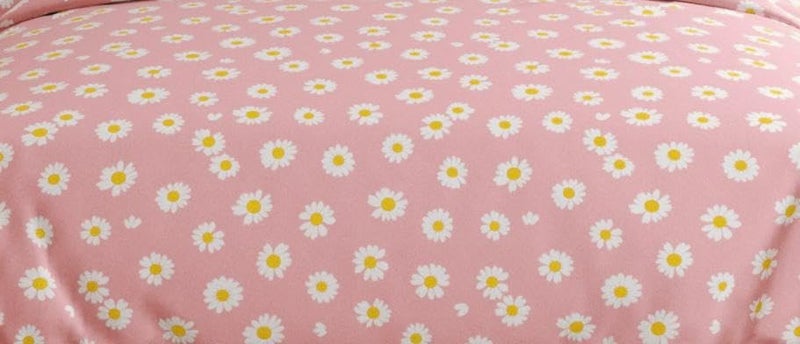 Subtlespreads Premium Duvet Cover/Comforter Cover/Quilt/Blanket/Razai Cover Dohar with Zipper Closure (Pink Sunflower, Double Duvet Cover 90x100) - Image 2