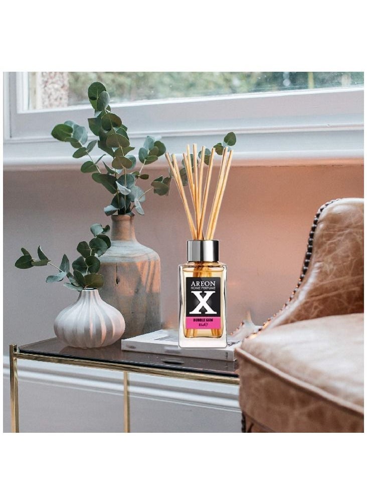 Areon - Home Luxury Perfume Reed Diffuser 10 Rattan Reeds Bubble Gum - Image 1
