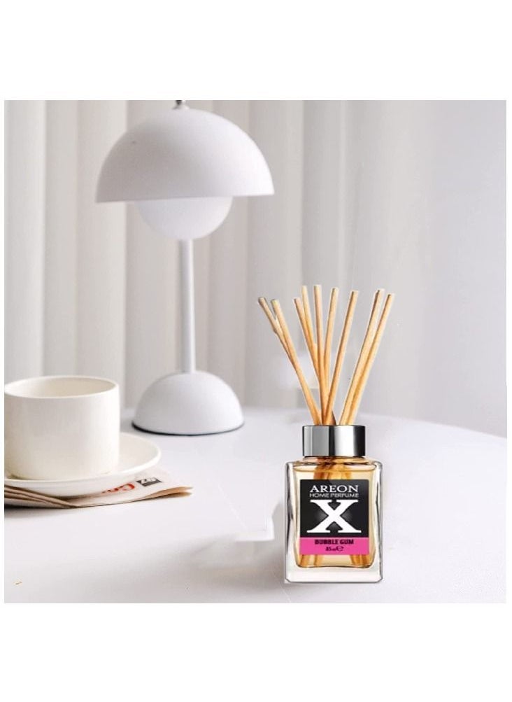 Areon - Home Luxury Perfume Reed Diffuser 10 Rattan Reeds Bubble Gum - Image 1