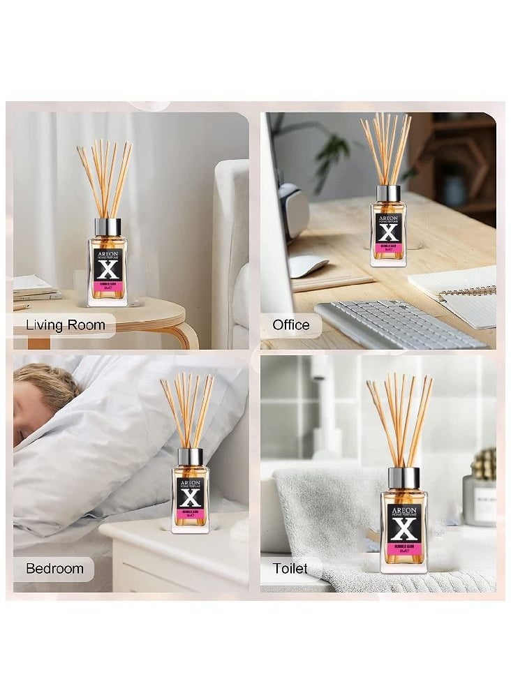 Areon - Home Luxury Perfume Reed Diffuser 10 Rattan Reeds Bubble Gum - Image 1