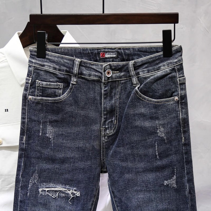 Unisex Classic Denim Jeans Loose Fit Daily Outdoor Wear - Image 2