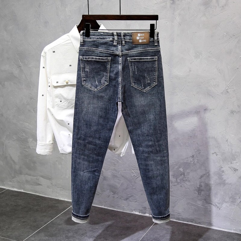Unisex Classic Denim Jeans Loose Fit Daily Outdoor Wear - Image 1