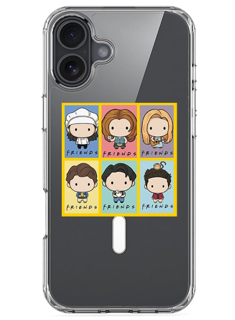 Theodor iPhone 16 Magsafe Magnetic Case Compatible with Wireless Charging, Shockproof Phone Bumper Cover - friends - Image 1