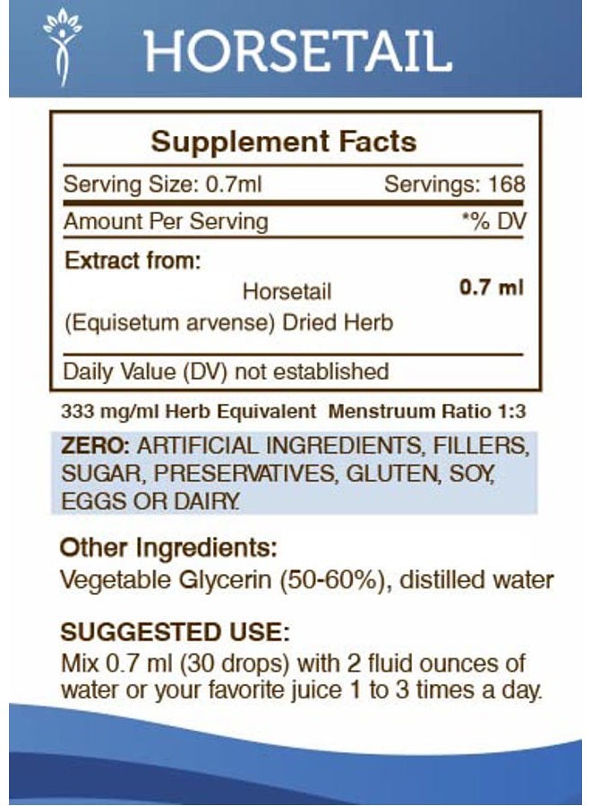 Secrets of the Tribe Horsetail Tincture Alcohol-Free Extract, Horsetail (Equisetum arvense) Dried Herb 4 OZ - Image 4