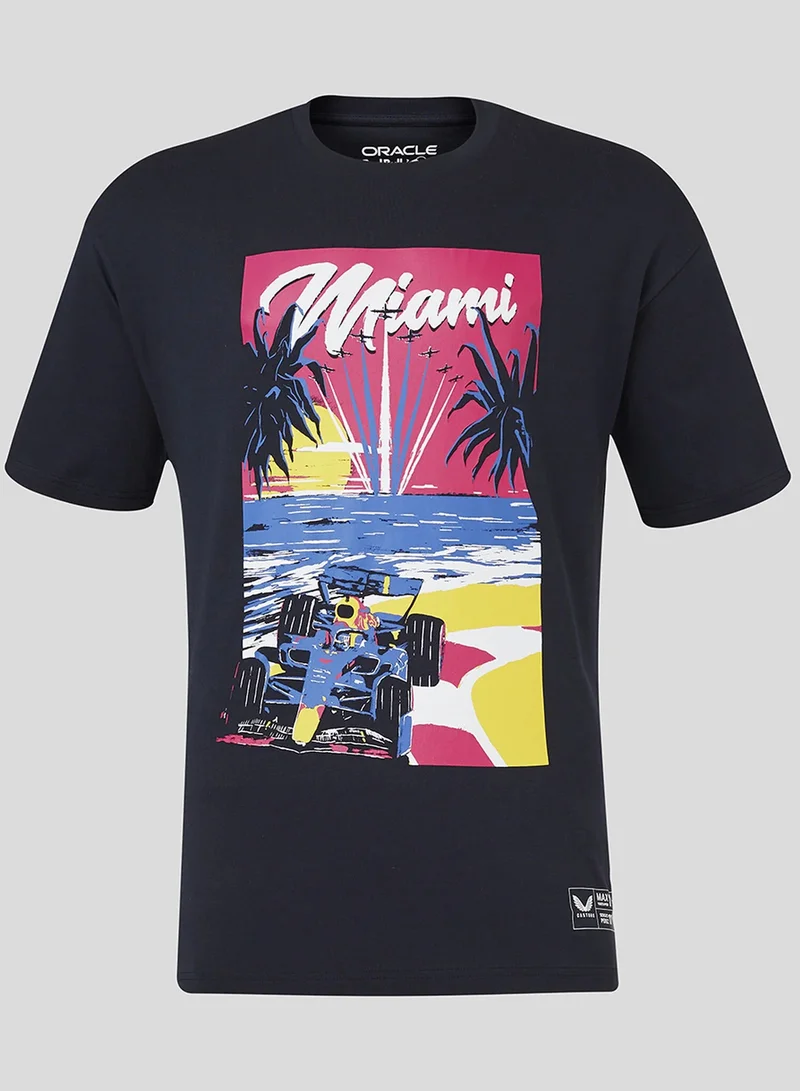 Red Bull  Red Bull Racing Unisex Miami Short Sleeve Oversized T-Shirt  | Best Price UAE