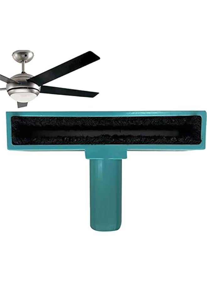 Ceiling Fan Cleaner, Fan Duster & Vacuum Attachment Furniture Cleaning Brush Vacuum Cleaner Ceiling Fan Cleaning Tool (Blue) - Image 1