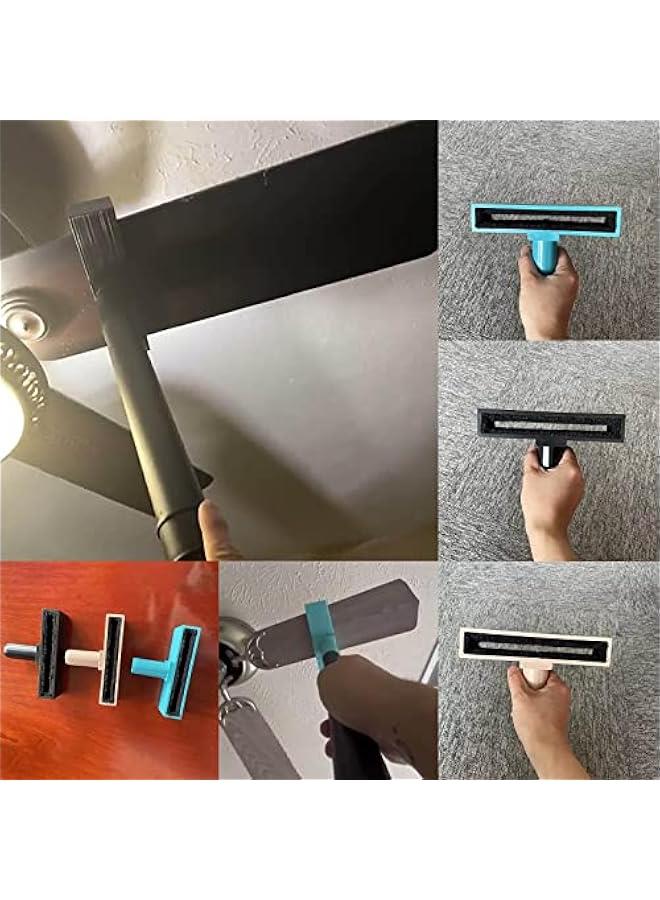 Ceiling Fan Cleaner, Fan Duster & Vacuum Attachment Furniture Cleaning Brush Vacuum Cleaner Ceiling Fan Cleaning Tool (Blue) - Image 4