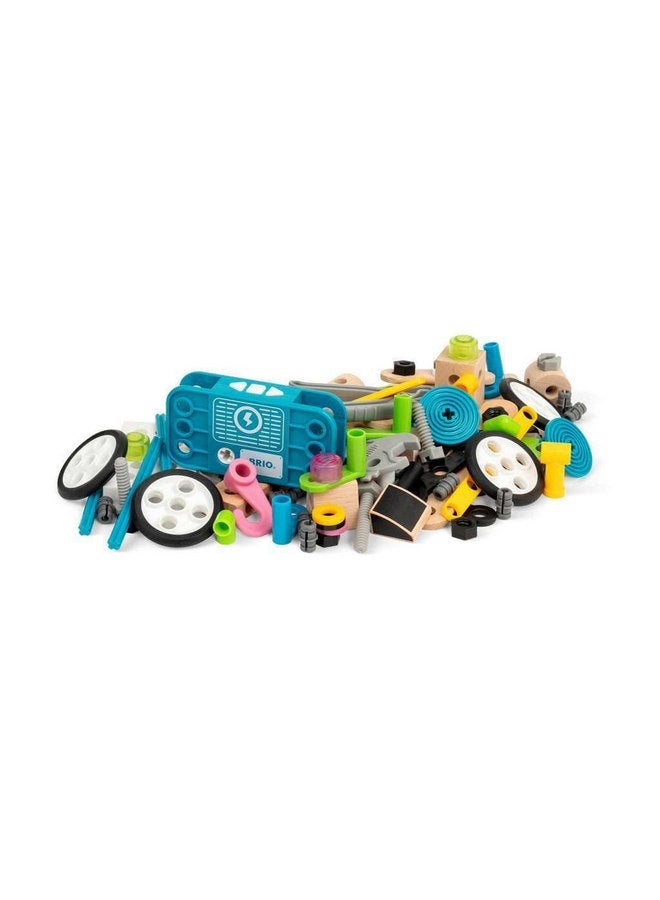 BRIO Builder 34591 - Builder Motor Set - 120 Piece Construction Set STEM Toy with Wood and Plastic Pieces and a Motor for Kids Age 3 and Up - Image 4