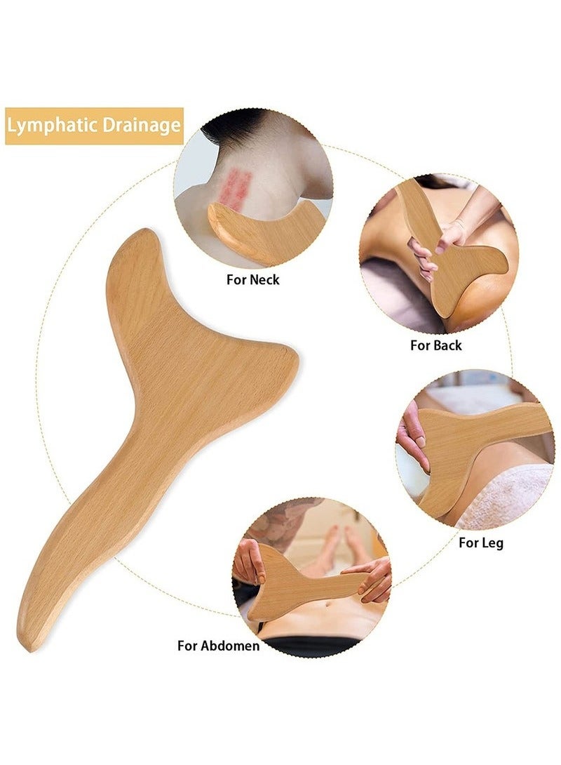 YelaJoy 3 Pieces Wood Therapy Kit Massage Tools Maderoterapia Kit Wood Massager Roller Wood Gua Sha Roller Manual Wooden Fascia Massage for Release Cellulite Muscle Blasting Pain Relief Body Sculpting Tools - Image 4