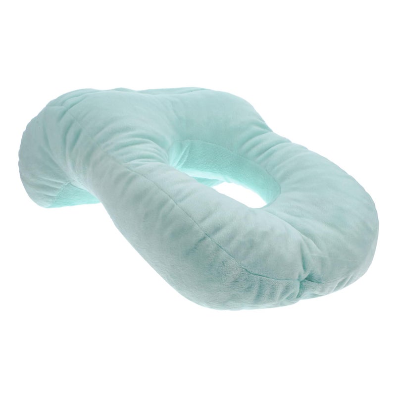 Pink Memory Foam Nap Pillow Wedge for Stomach Side Arm and Ear Sleepers - Image 2