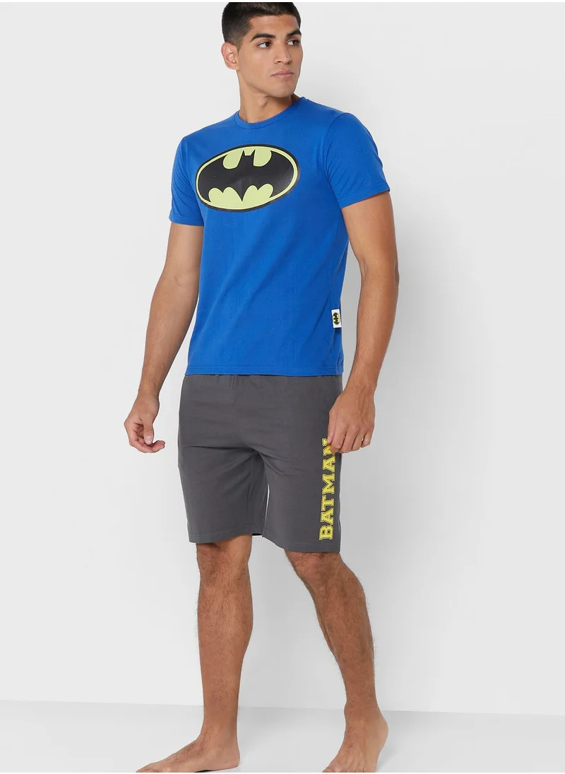 Warner Bros Batman Sustainable Shorts Set