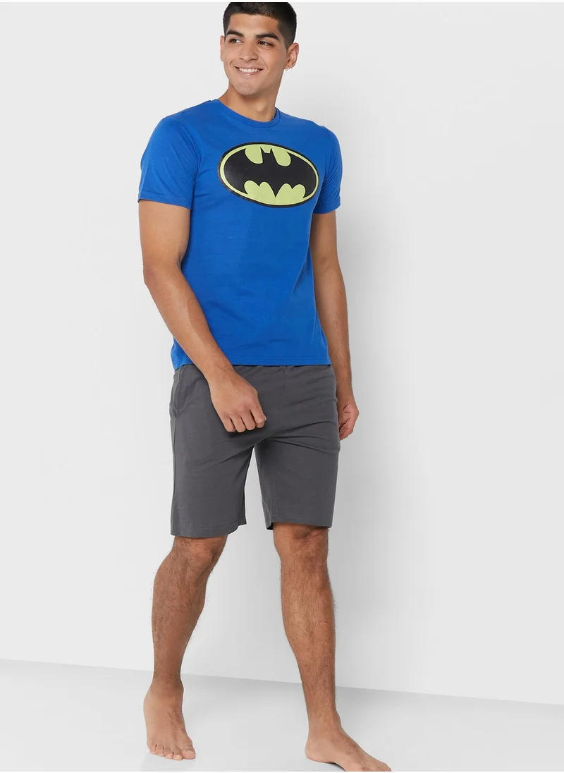 Warner Bros Batman Sustainable Shorts Set