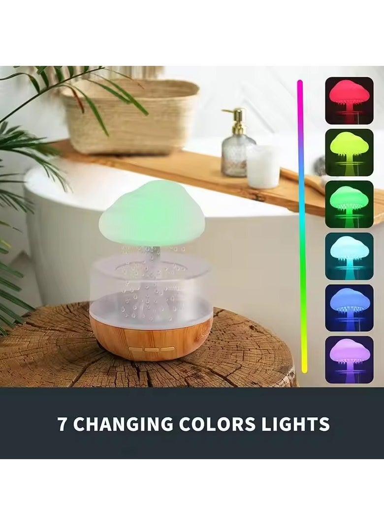 Generic - Rain Cloud Humidifier, Aromatherapy Machine, Raindrops, Rain Clouds, Colorful Mushroom Lamp for Household Use, Humidifier - Image 1