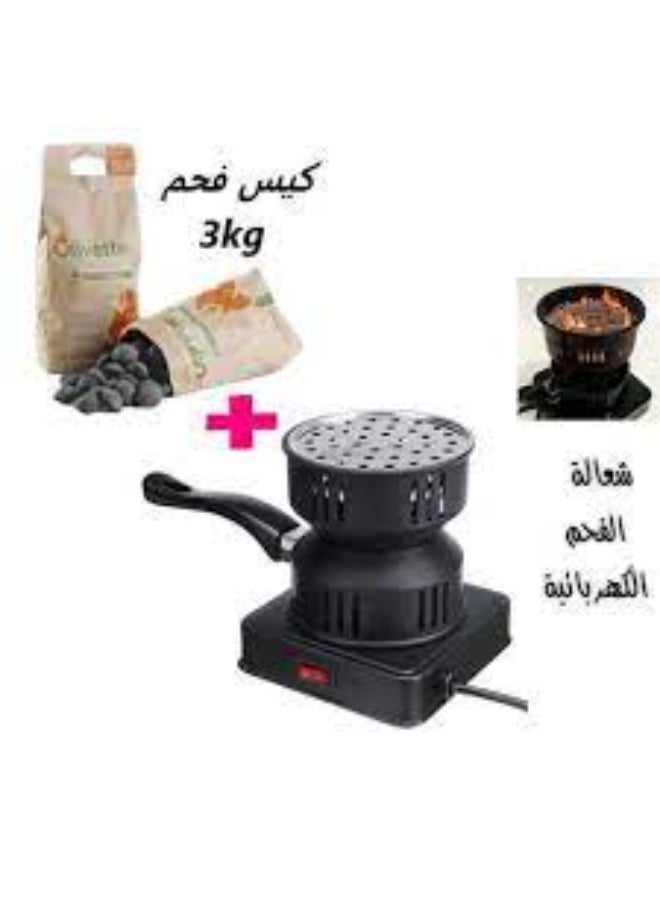 ماركة غير محددة - أشعل الفحم بسهولة وأمان باستخدام جهاز إشعال الفحم الكهربائي بشعلة واحدة. مصمم لتوفير تجربة إشعال سريعة وفعالة دون الحاجة لاستخدام السوائل أو اللهب المكشوف. - Image 1