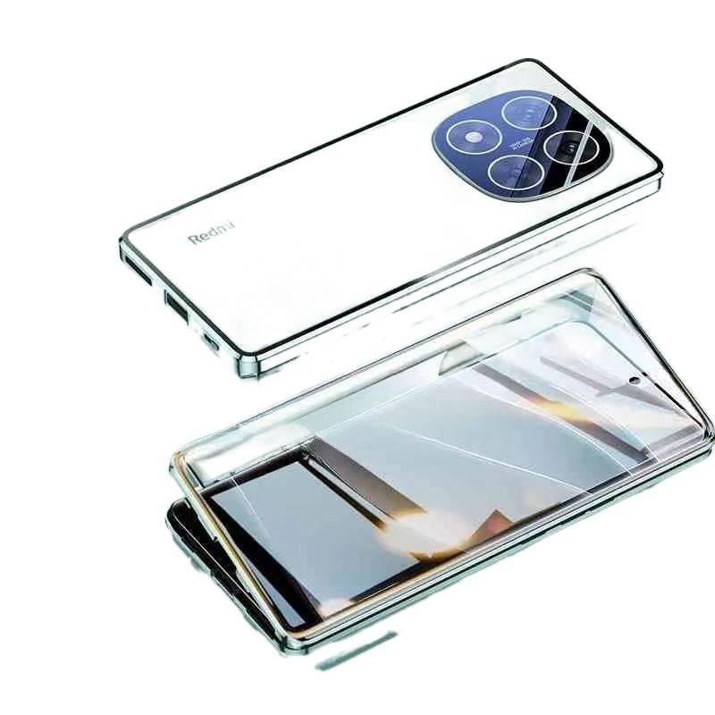 غطاء واقي بGlass لـ Redmi Note 15 مع تغطية كاملة ومقاوم للخدش مع مقاوم للصدمات مع حماية من السقوط باللون أخضر للاستخدام الداخلي للرحلات اليومية للاستخدام اليومي - Image 1