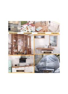 PROMASS 1.8M x 20M Tape and Drape,Plastic Sheeting Waterproof Dust-Proof Protective Masking Film for Car,Furniture,Carpet,Floor  - Image 5