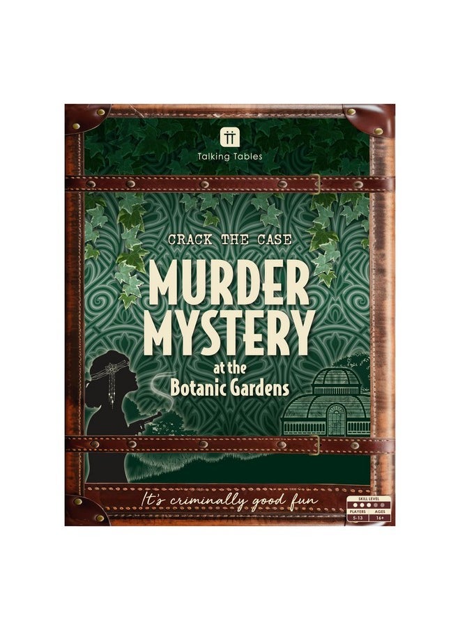 Talking Tables Talking Tables Murder Mystery at The Botanic Gardens Dinner Party Game for Adults, Puzzle Games, Clues, Brain Teaser Puzzles Secret Santa, Ages 16+, 5-13 Players  - Image 1