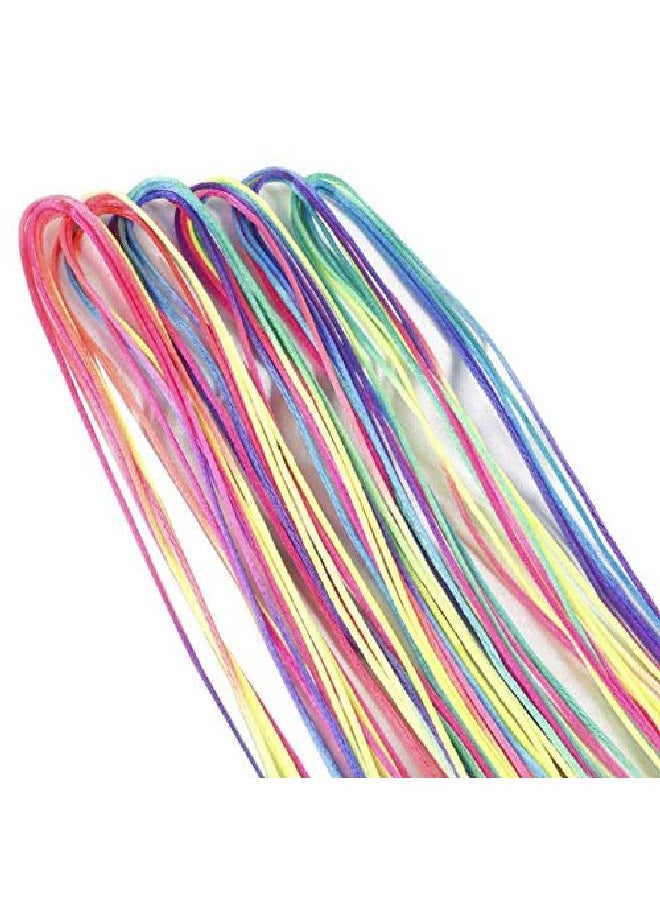 Teensery 1 Set Assorted Color Hair Rope Band Fashionable Gradient Color Hair Braiding Yarn Strings For Box Braids Wire Wraps Hair Styling Accessories  - Image 2