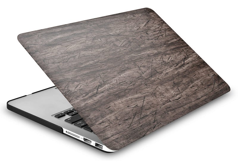 KECC Compatible with MacBook Pro 14 inch Case 2025 2024 2023 2022 2021 Release M4 M3 M2 M1 A3112 A3401 A3185 A2918 A2992 A2779 A2442 Italian Leather Hard Shell Case, Brown Wood Leather - Image 3